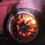 Lexus SC burnout