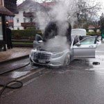 2014 Mercedes-Benz S-Class fire